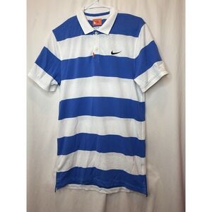 Nike Polo Shirt‎ Mens Small TALL ST Striped BV0377-402 Blue White NWOT Golf